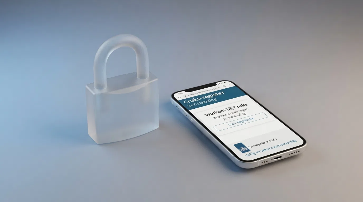 De website van de Kansspelautoriteit met informatie over het Cruks-register en de KSA-vergunningplicht