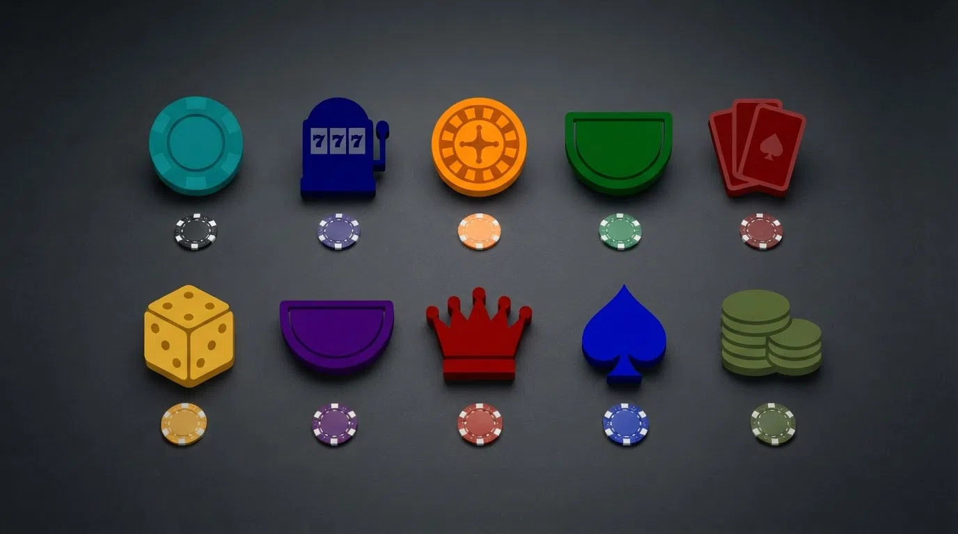 Tien casinologo's gerangschikt in een raster, met paysafecard als verbindend betaalmiddel-icoon onder elk logo