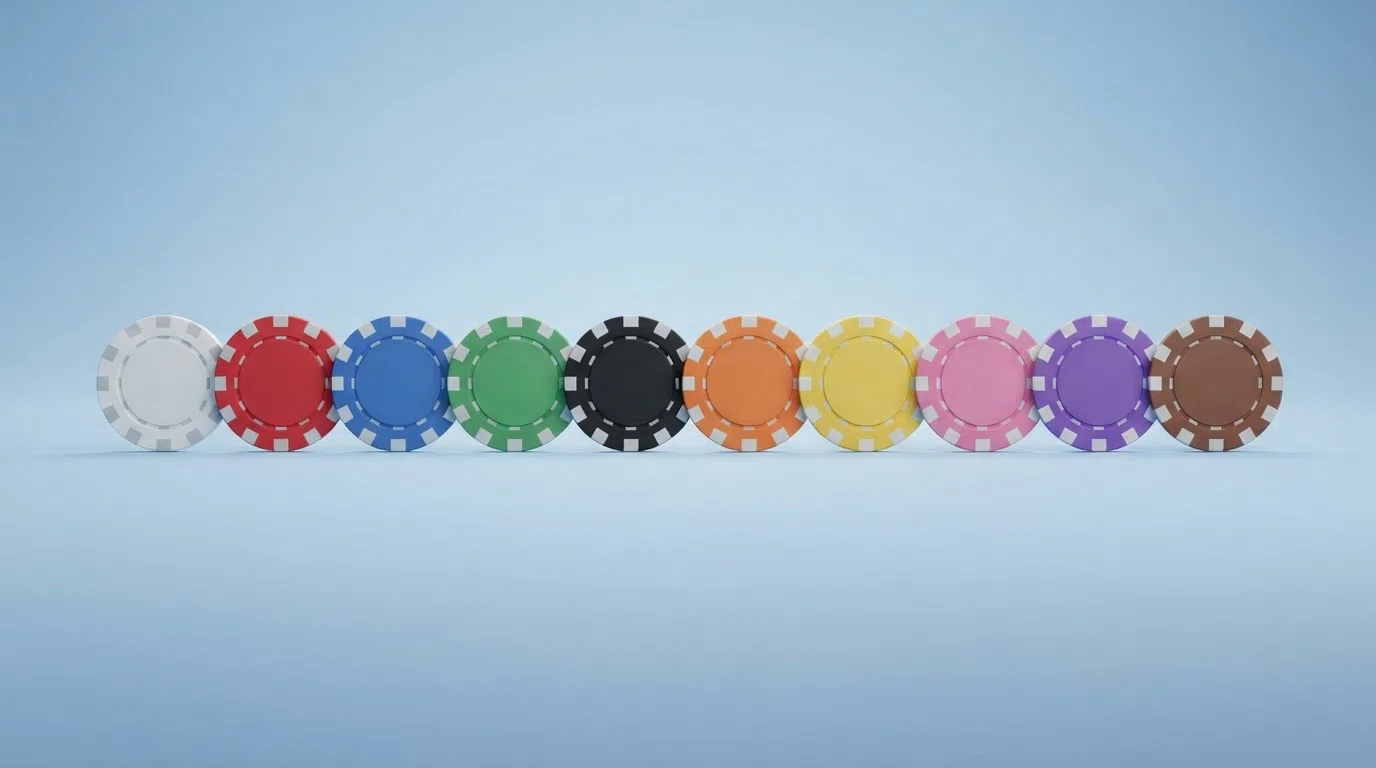 Vergelijkingsscherm met tien casino-logo's en hun vergunning